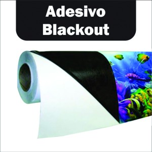Adesivo Blackout Vinil Branco  4x0 Fosco Sem acabamento 