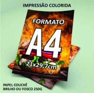 Impressão laser a-4 couche frente.  210x297 mm 4x0   